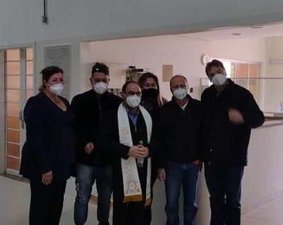 Pe. Ériko realizou bênção especial na Santa Casa